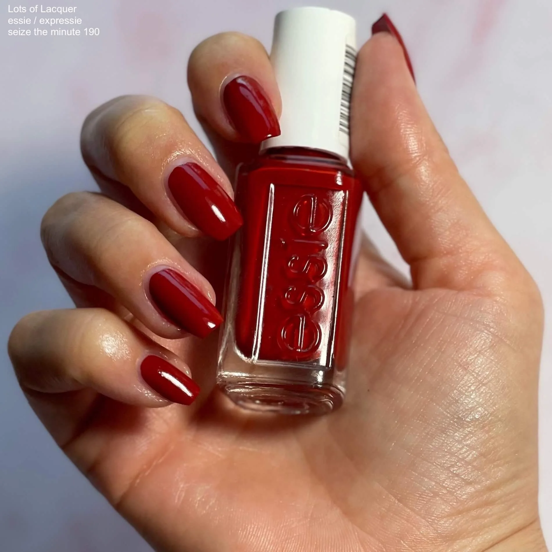 essie Red Nail Polish Lots of Lacquer